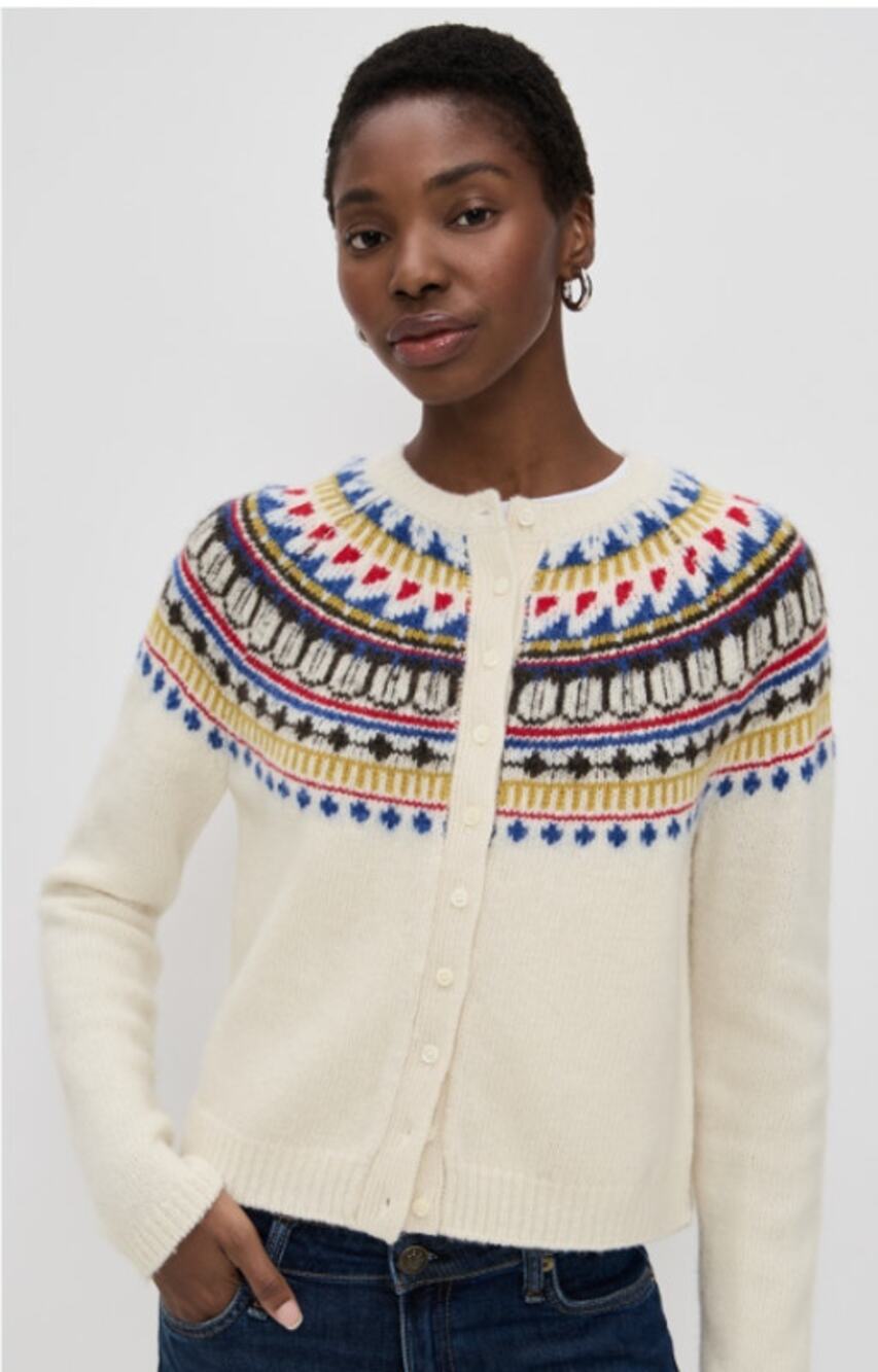 Alex Mill Amina Fair Isle Sweater XS NEW